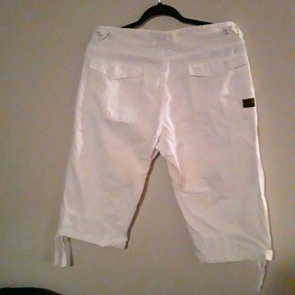 Point Zero Womens Plus Sized Cargo Type Capris - Picture 7 of 13